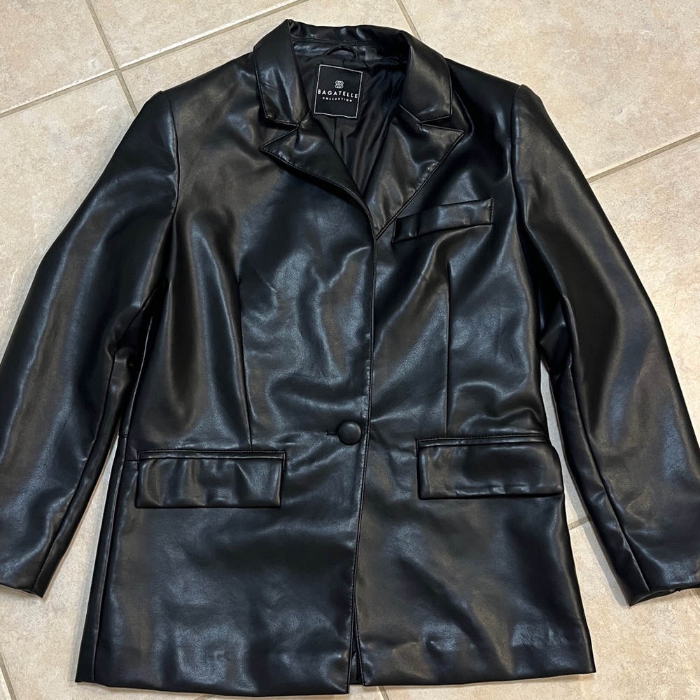 Bagatelle Black Faux Leather Jacket
